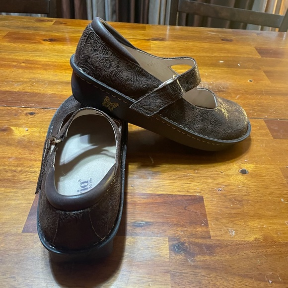 Alegria brown/ chocolate new condition never worn leather upper/lining size 39 - Picture 4 of 6